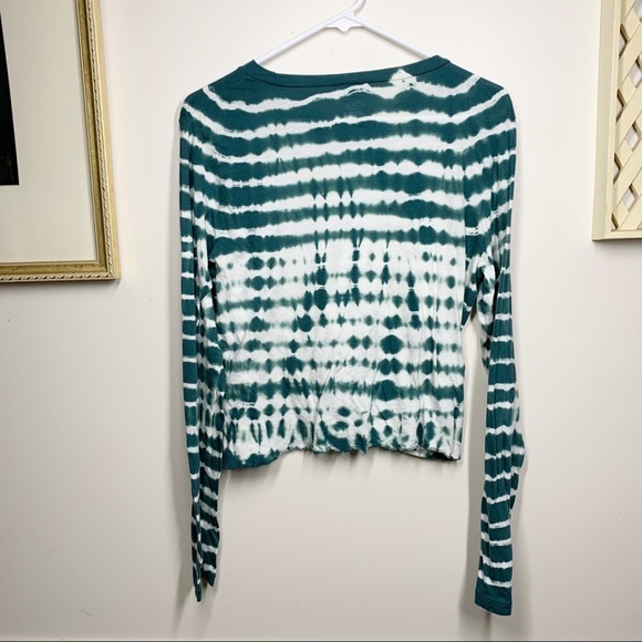 PINK Twist Front Tie Dye T-shirt L - Picture 3 of 7